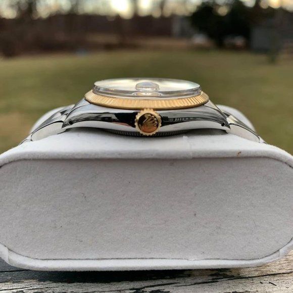 Rolex Air King Date 14k Bezel Model #5701 With Box - Picture 2 of 6